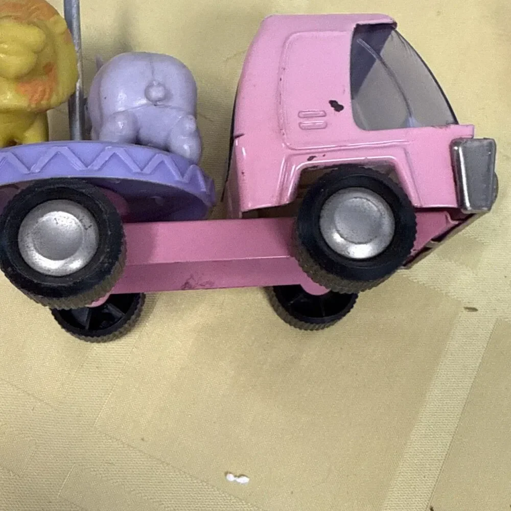 Buddy L Pressed Steel Brute Pink Merry Go Round Truck 4909 Pan Am Cargo Monkey - Picture 15 of 16